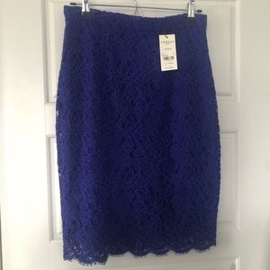 💙 Gorgeous LK Bennett Lace Pencil Skirt Sz6 NWT